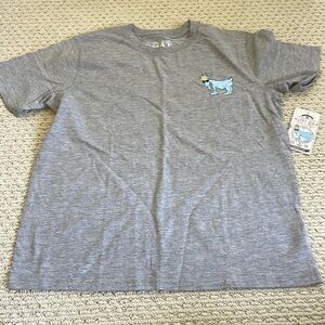 GOAT USA boys grey short sleeve t-shirt